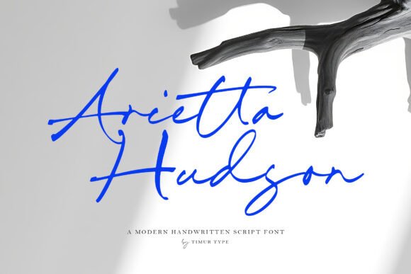 Arietta Hudson: A Modern Script Font for Campaign Design