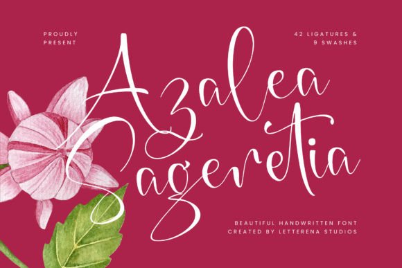 Azalea Sageretia: A Luxury Script Typeface for Editorial Design