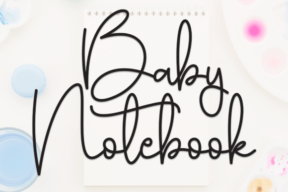 Baby Notebook: A Handwritten Font for Editorial Elegance