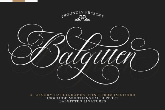 Balgitten: Elevate Your Brand Identity With Elegant Script Typography