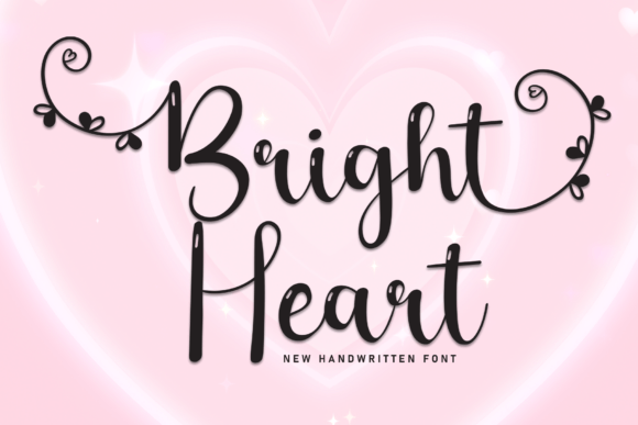 Bright Heart: A Handwritten Display Font for Modern Web Design