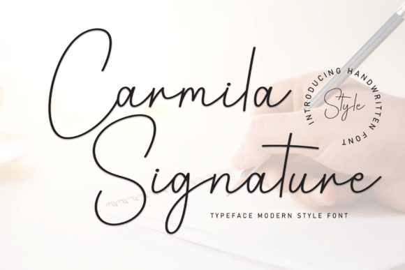 Carmila Signature: Elevating Web Design with Handwritten Elegance