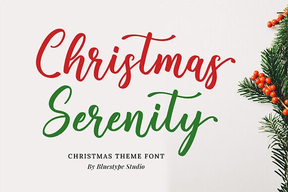 Christmas Serenity Typeface: A Holiday Font Review