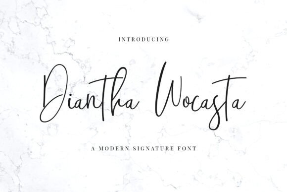 Diantha Wocasta: The Elegant Script Font for Scroll-Stopping Social Media Graphics