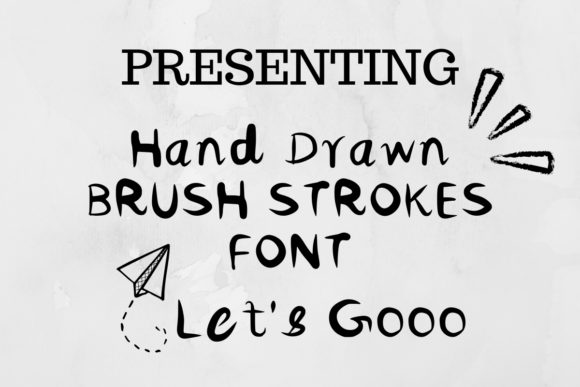 Handdrawn Brush Strokes: A Creative Font for Brand Identity