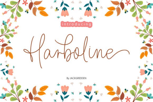 Harboline: A Modern Script Font for Elegant Web Design