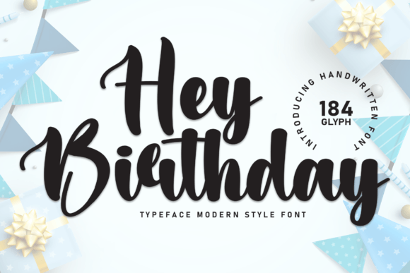 Hey Birthday Typeface: Elevating Editorial Design with Handwritten Elegance