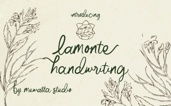 Lamonte Handwriting: A Playful Script Font for Organic Brand Identities