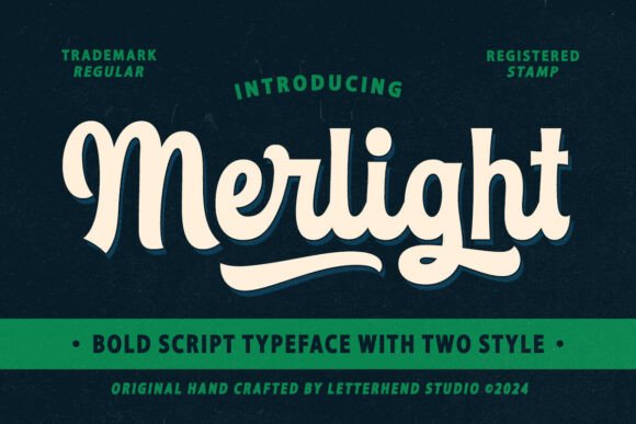 Merlight Typeface Review: Elevating Campaign Visuals with Vintage Script Style