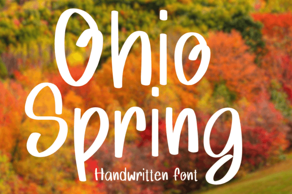Ohio Spring Font: A Handwritten Typeface for Elegant Craft Projects