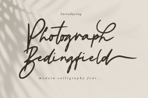 Photograph Bedingfield: A Modern Script Typeface for Digital Branding