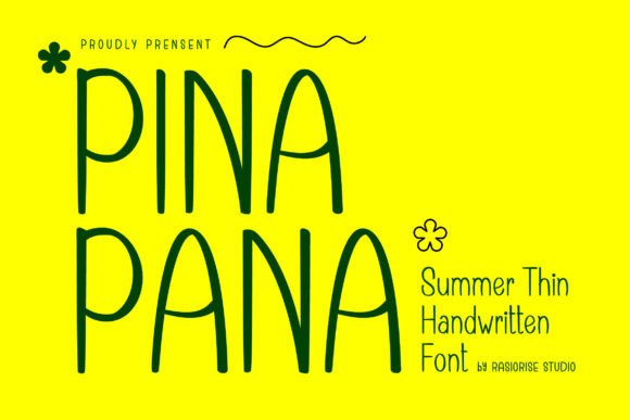 Pinapana Typeface: A Relaxed Handwritten Font for Modern Branding