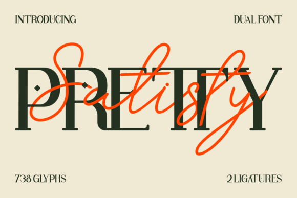 Pretty Satisfy: A Luxurious Font Duo for Modern Web Design