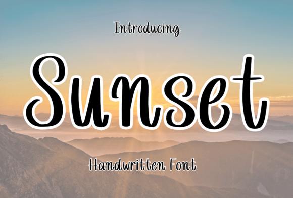 Sunset Handwritten: A Whimsical Typeface for Digital Branding