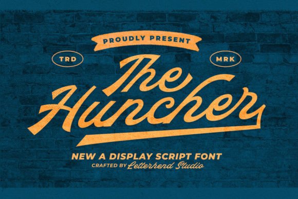 The Huncher: A Display Script Font for Bold Campaign Visuals