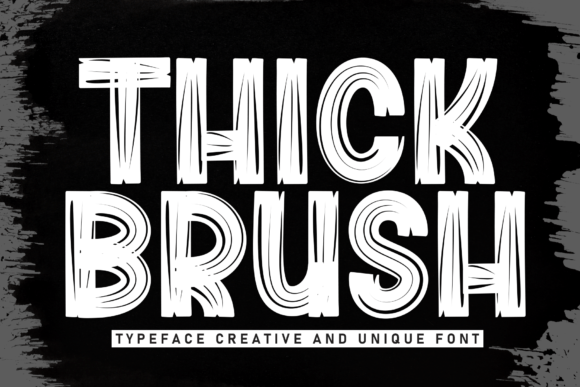 Thick Brush: A Sweet Handwritten Font for Handmade Brands