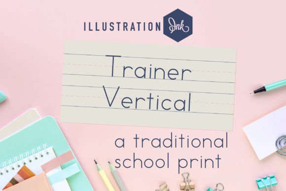 Vertical Trainer: The Handcrafted Typeface for Authentic Brand Identity