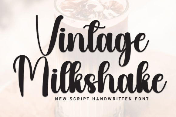 Vintage Milkshake Typeface Review: A Whimsical Script for Brand Identity